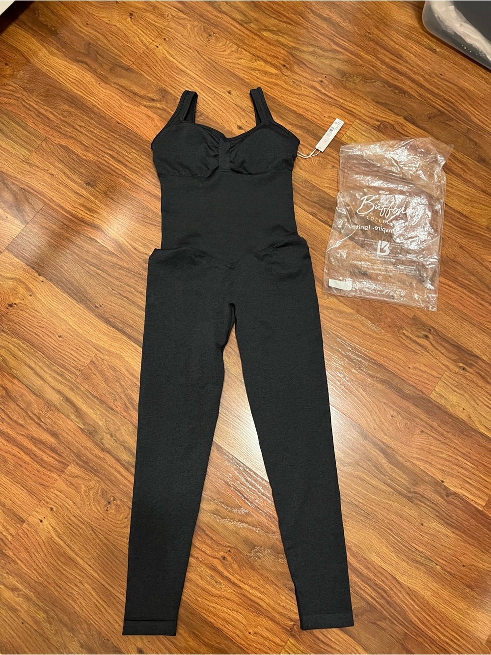 NWT Buffbunny Collection Shape Seamless Bodysuit Charcoal Medium